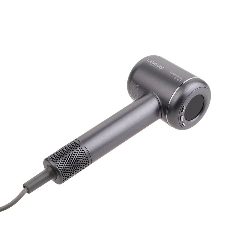 سشوار حرفه‌ای 1600 وات لکسیون مدل Rapid Air Pro HD:1698، موتور BLDC وزن 500 گرم، المنت فلز، دارای سری دیسپانسر، متمرکز‌کننده پهن با ویژگی صاف‌کنندگی، حجم‌دهندگی، با قابلیت عملکرد توربو  با سرعت 110 هزار در دقیقه