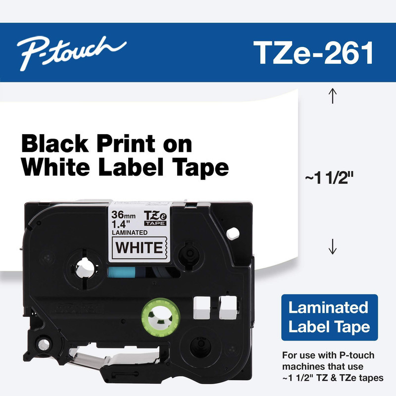 برچسب پرینتر لیبل زن برادر مدل Tze-261