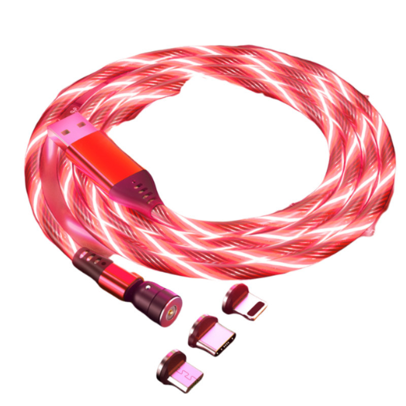کابل تبدیل مغناطیسی USB به لایتنینگ  MicroUSB  USB-C زینکو مدل 3×1 طول 1 متر
