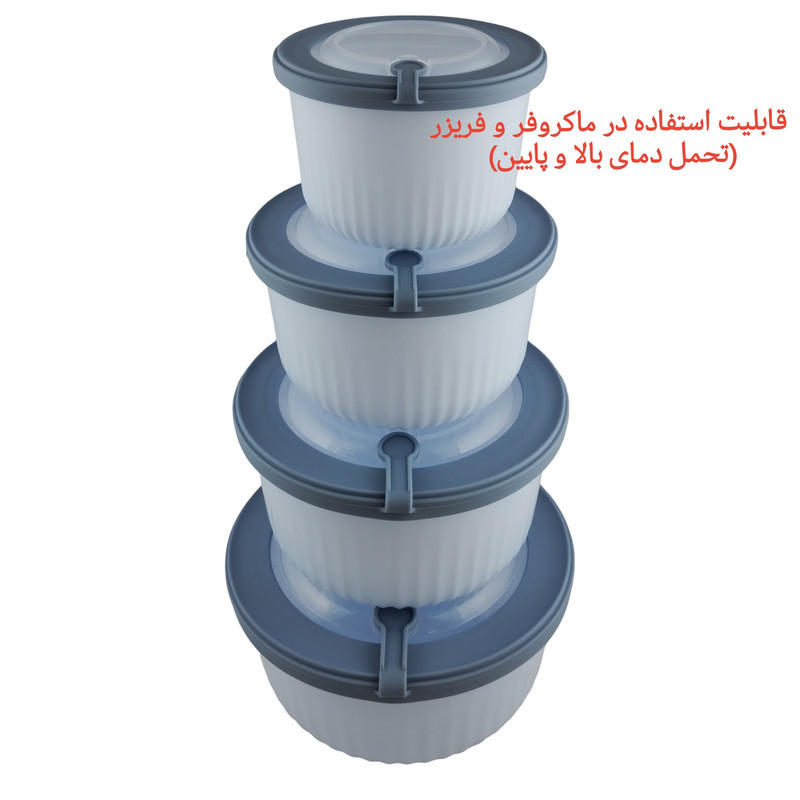 کاسه مدل دربدار کد ca144 مجموعه 4 عددی