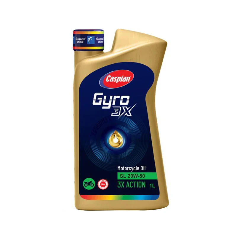روغن موتورسیکلت کاسپین مدل SL-20W-50 حجم 1 لیتر
