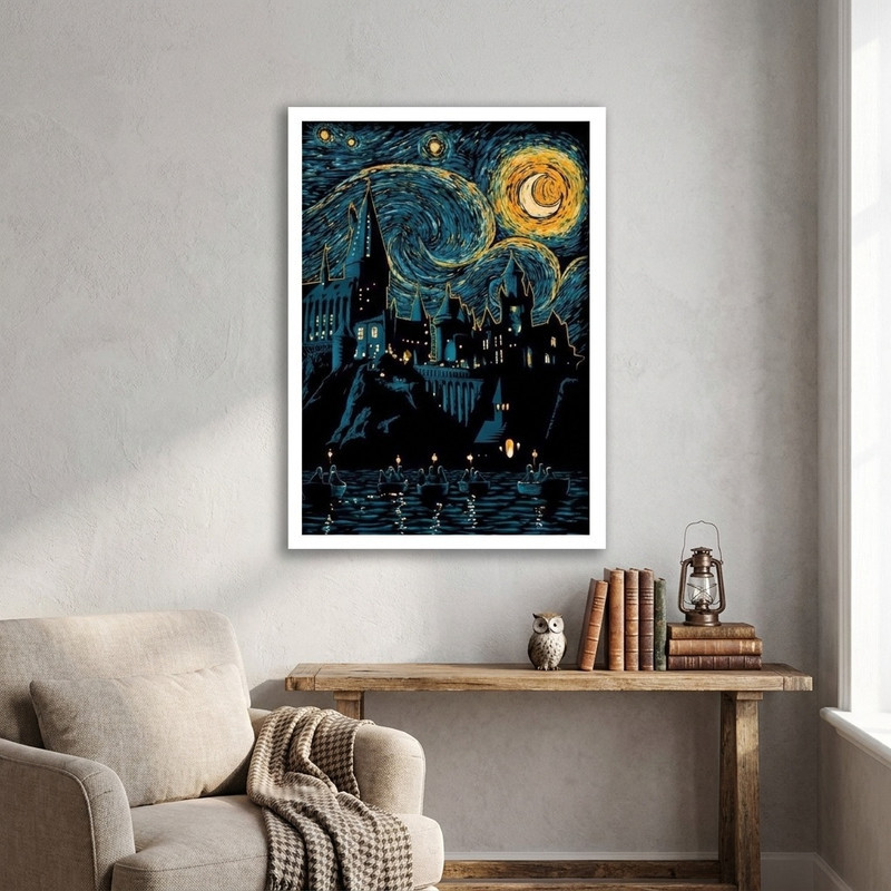 تابلو مدل هری پاتر طرح هاگوارتز Harry Potter کد LA-G10590