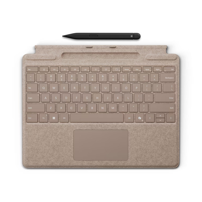 کیبورد تبلت مایکروسافت مدل Surface Pro Copilot Keyboard with Slim Pen 2 مناسب برای تبلت مایکروسافت سرفیس Pro 8Pro 9Pro 10Pro 11 به همراه قلم اسلیم 2