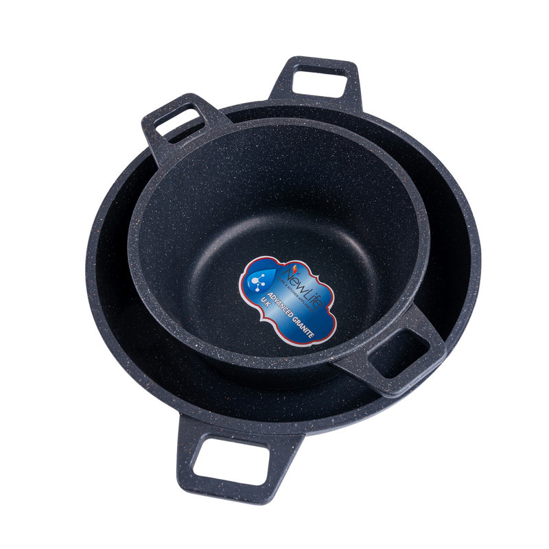 سرویس قابلمه گرانیتی 8 پارچه نیو لایف مدل AFRA-6309