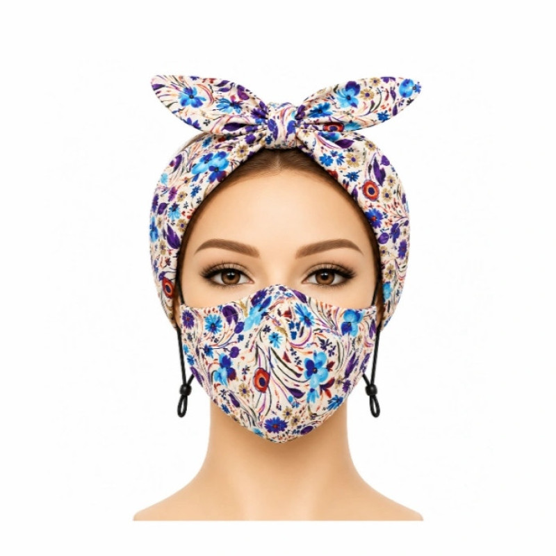 ماسک پارچه‌ای دو لایه آی ام مدل پاپیون ia 21914129