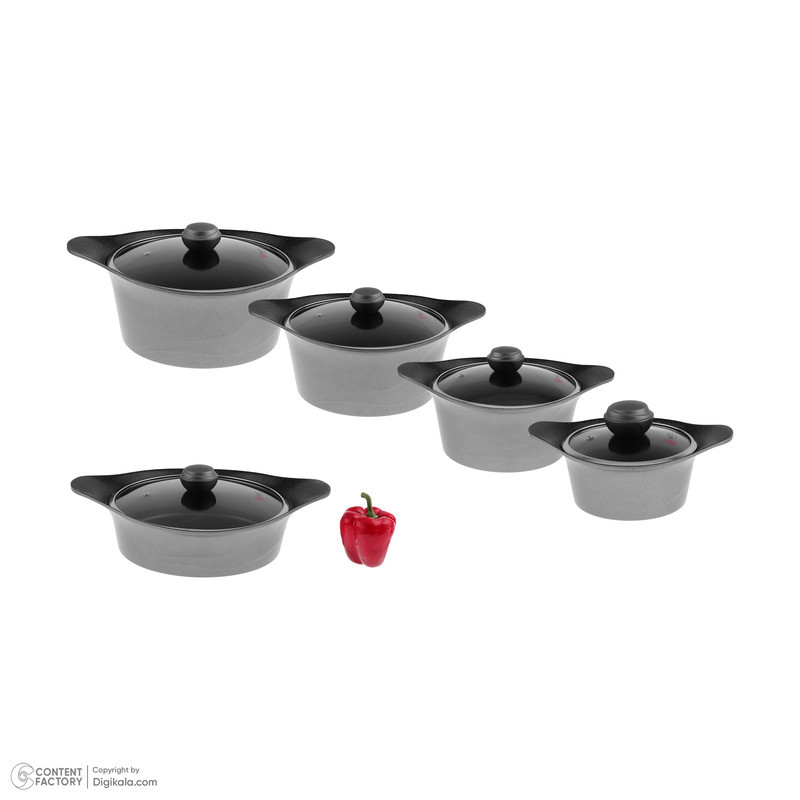 سرویس تابه و قابلمه گرانیتی 12 پارچه ام جی اس مدل KC1216