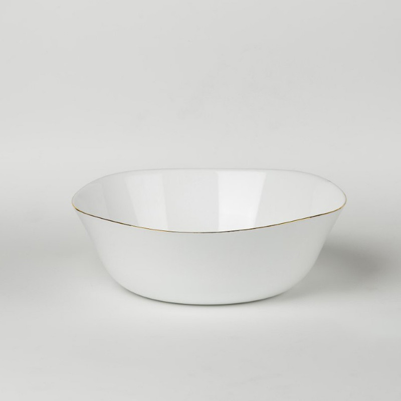 سرویس غذاخوری 26 پارچه 6 نفره گلدن اوپال مدل کارین لب طلا