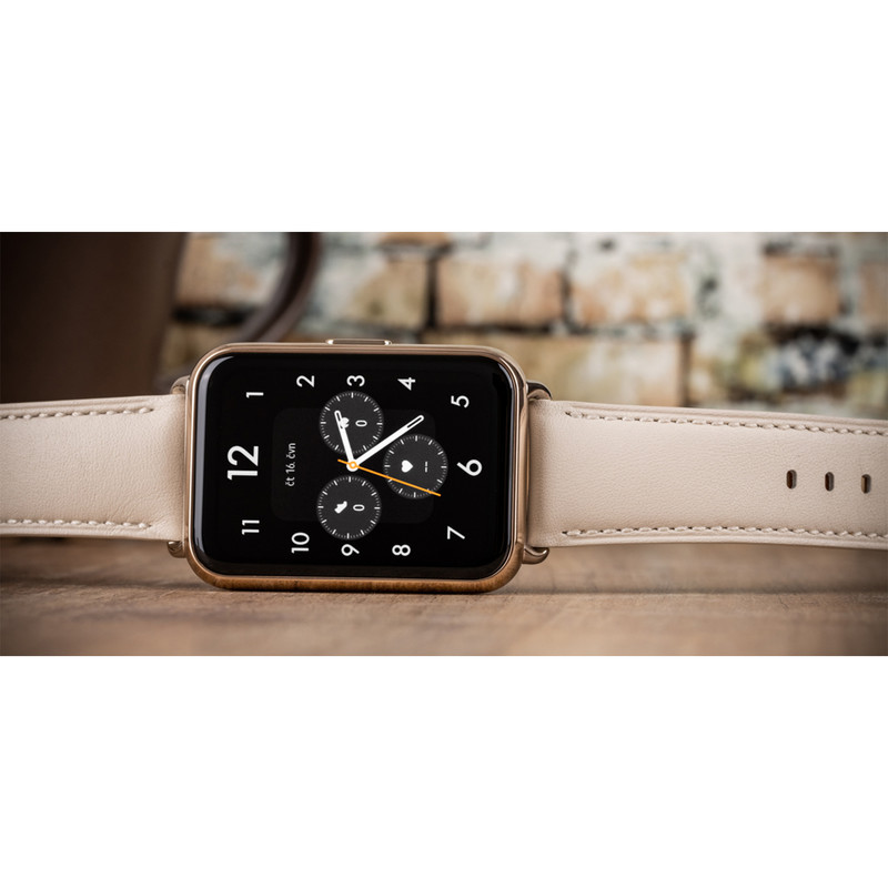 ساعت هوشمند هوآوی مدل WATCH FIT 2 Classic Edition بند چرمی
