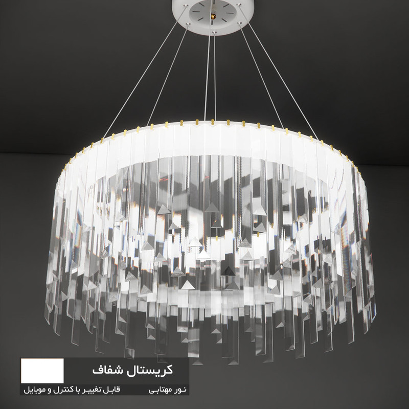 لوستر نورکیا مدل تک حلقه قندیلی کد 1R-55G