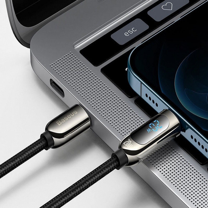 کابل تبدیل USB-C به لایتنینگ باسئوس مدل CATLSK-A01 طول 2 متر