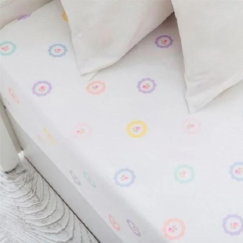 ملحفه انگلیش هوم مدل Flower Dots دو نفره سایز 240x260 سانتی متر