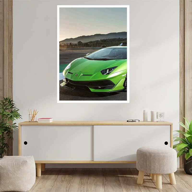 پوستر کارنيکا طرح لامبورگینی اونتادور Lamborghini Aventador کد 17995 مجموعه 8 عددی
