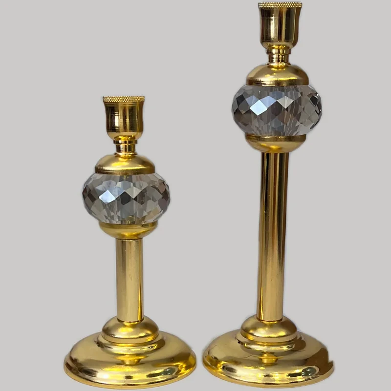 شمعدان نورهام مدل کریستالی کد SHM 10-5 مجموعه 2 عددی