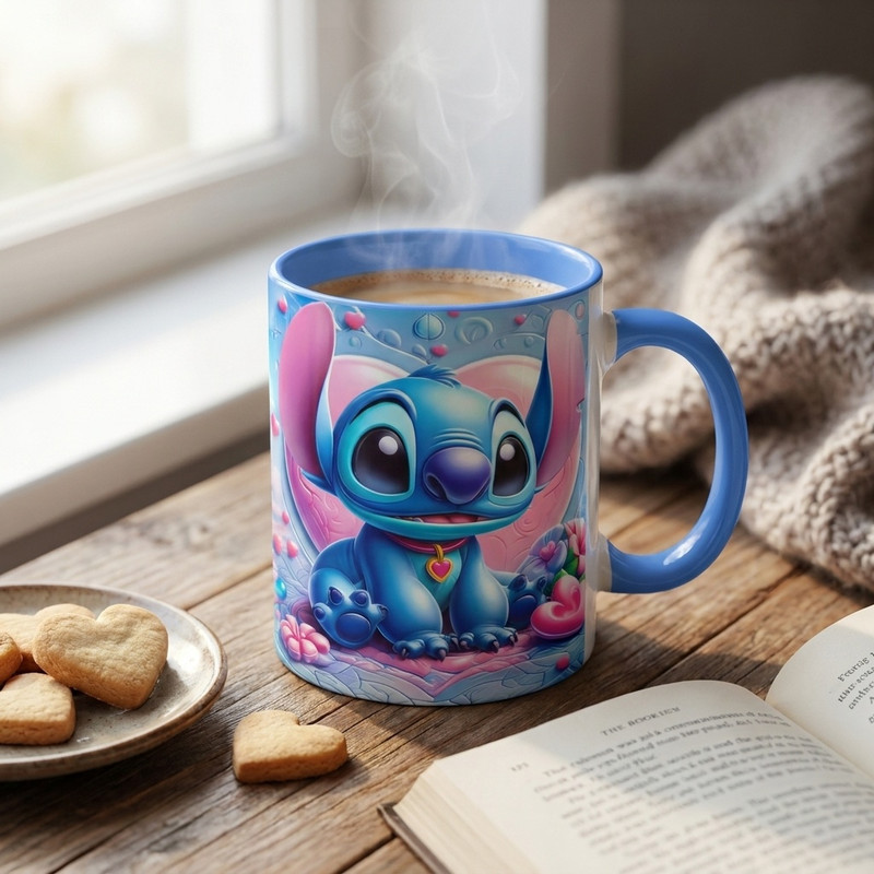 ماگ مدل استیج Stitch دسته رنگی کد 9156