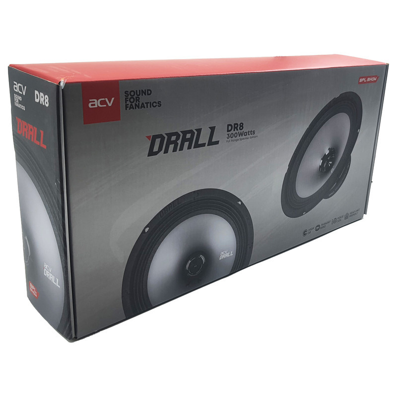 فول رنج جلو و پشت خودرو ای سی وی مدل DRALL DR8 سایز 8 اینچ بسته دوعددی