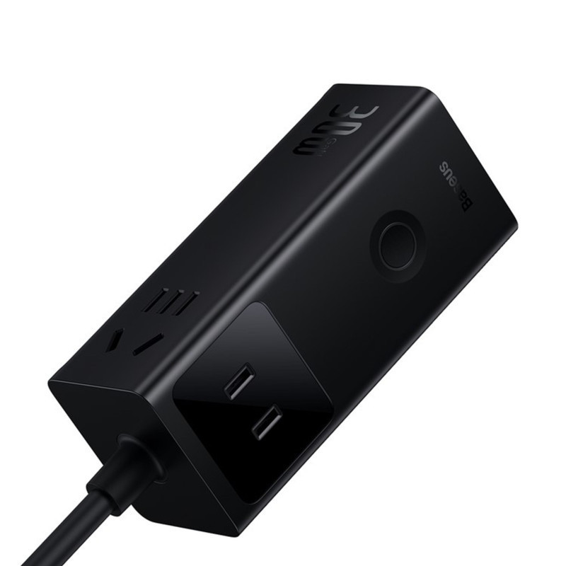 شارژر رومیزی 30 وات بیسوس مدل Power Combo Digital Powerstrip