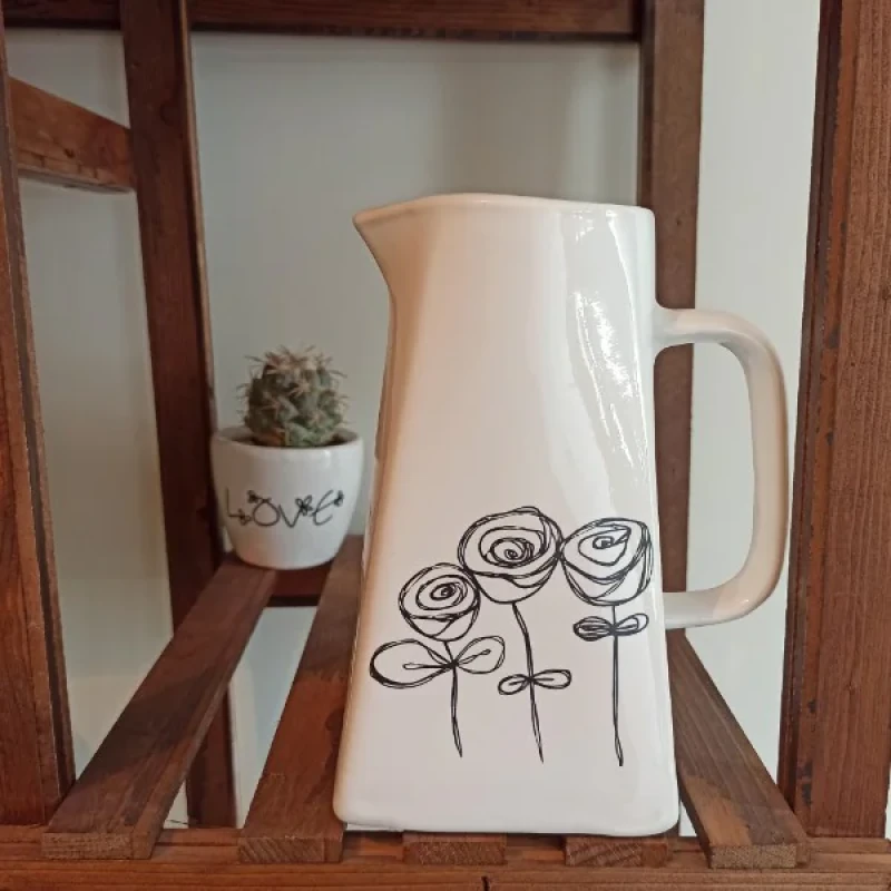 پارچ مدل مربعی flower big