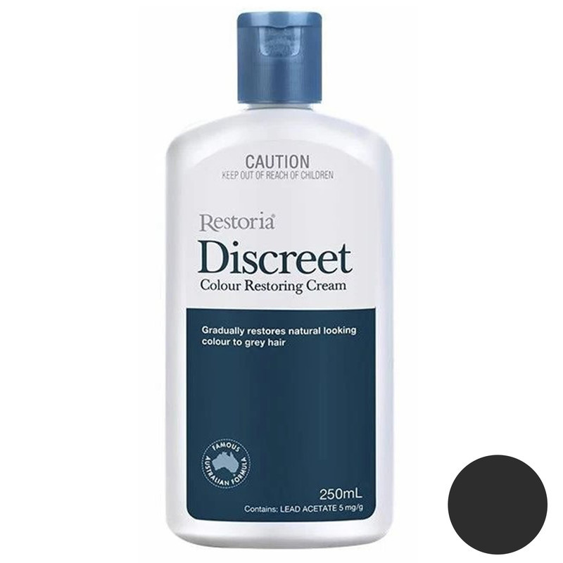 کرم رنگ مو ریستوریا مدل Discreet رنگ مشکی طبیعی حجم 250 میلی لیتر