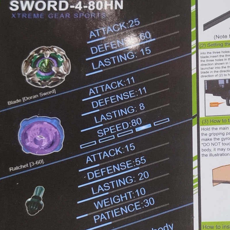فرفره مدل لنس شوالیه طرح Knight Lance فصل 8 کد BX-13