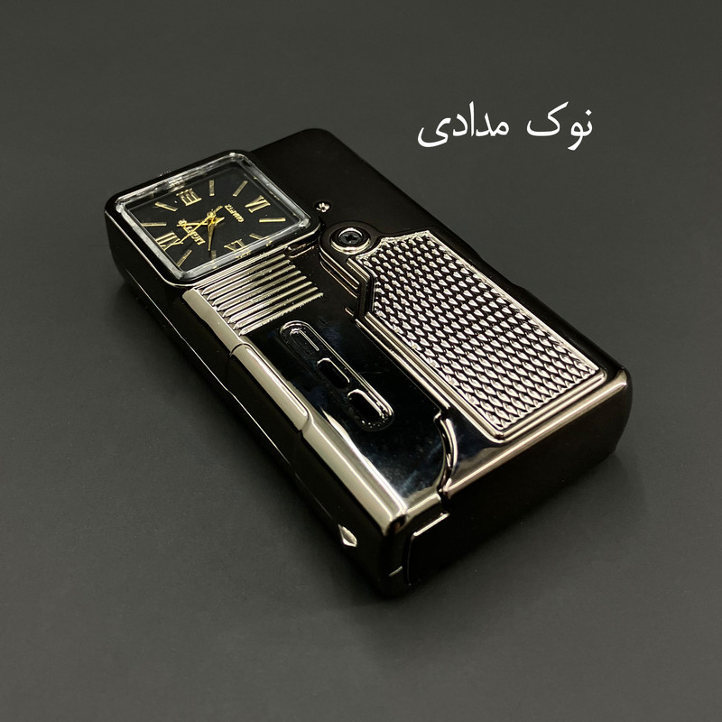 فندک گازی مدل ساعتی طرح تاشو کد DKD-2110