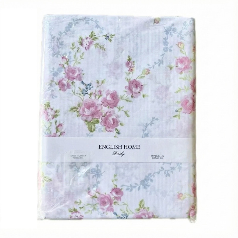 روکش لحاف پنبه انگلیش هوم مدل Essential Roses دو نفره سایز 260x220 سانتی‌متر