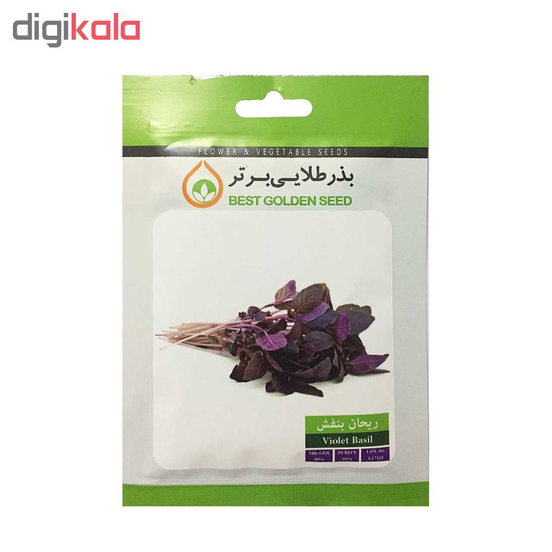 بذر ریحان بنفش بذر طلایی برتر کد BZT-94