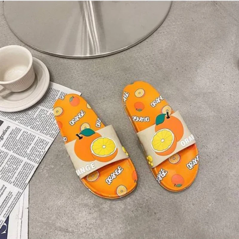 دمپایی روفرشی طرح پرتقال مدل MH126