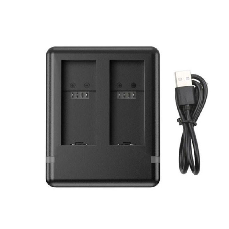 شارژر باتری دوربین مدل H-9 مناسب برای دوربین ورزشی گوپرو Hero 9 به همراه 2 عدد باتری لیتیومی قابل شارژ