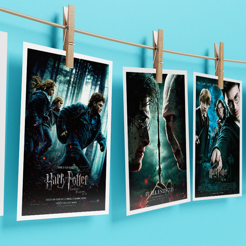 آویز تزیینی کارنیکا طرح هری پاتر مدل ۱۱۱۱۱۲ harry potter مجموعه ۸ عددی