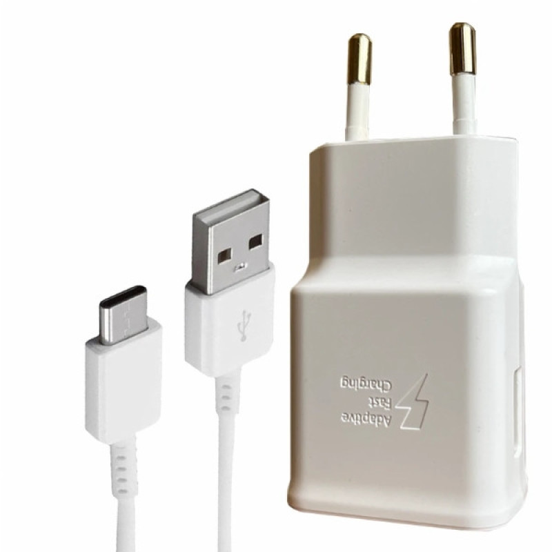 شارژر دیواری 15 وات توربو مدل Galaxy A51 به همراه کابل تبدیل USB-C