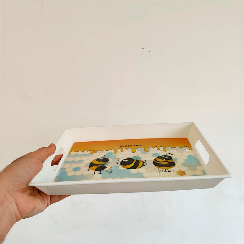 سینی طرح زنبور عسل