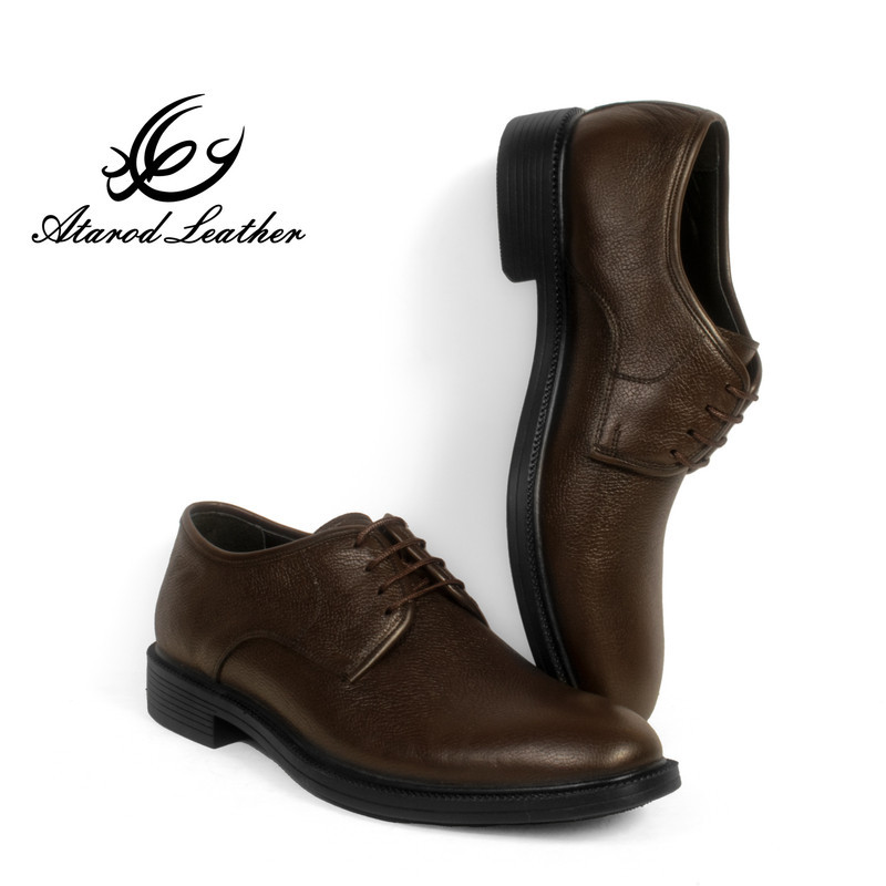 کفش مردانه چرم عطارد مدل چرم طبیعی کد SH135