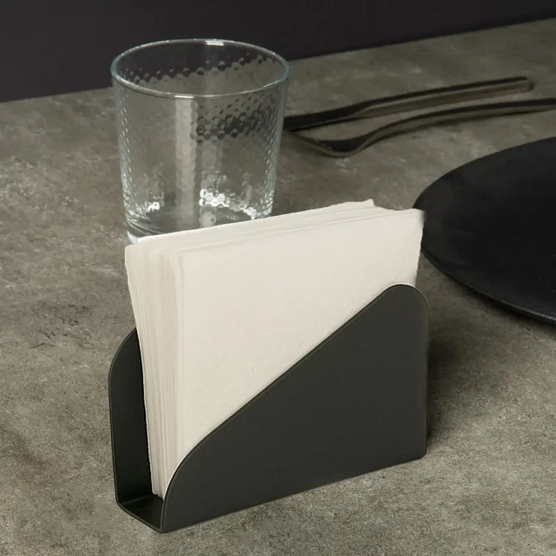جای دستمال کاغذی مدل فلزی مورب مجموعه 2 عددی