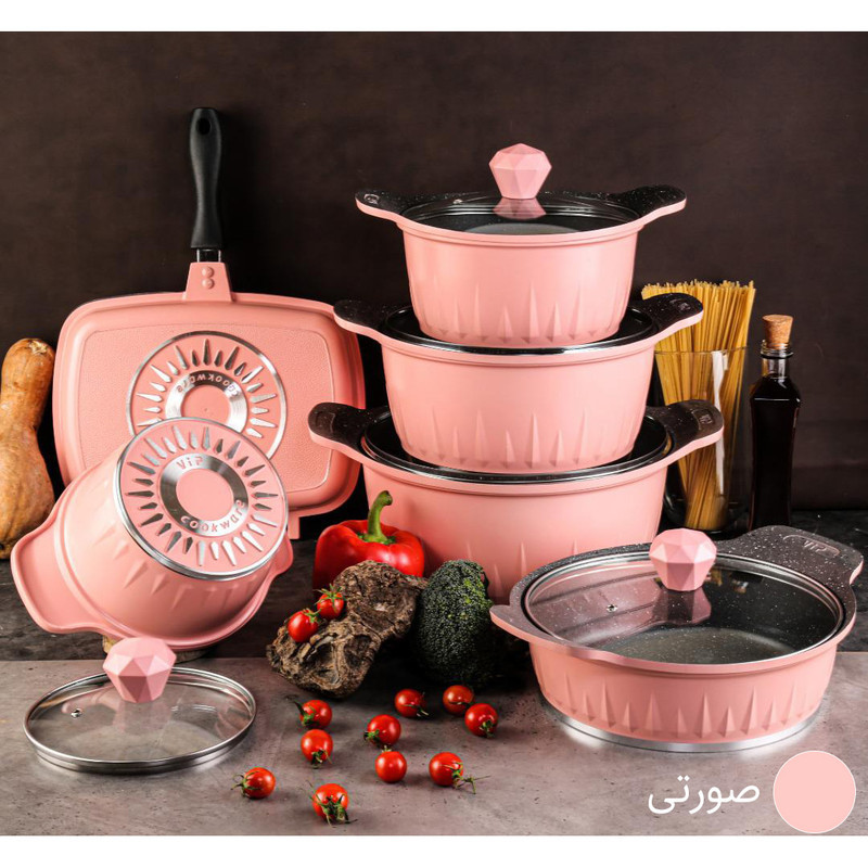 سرویس پخت و پز 12 پارچه وی آی پی شف مدل یاقوت
