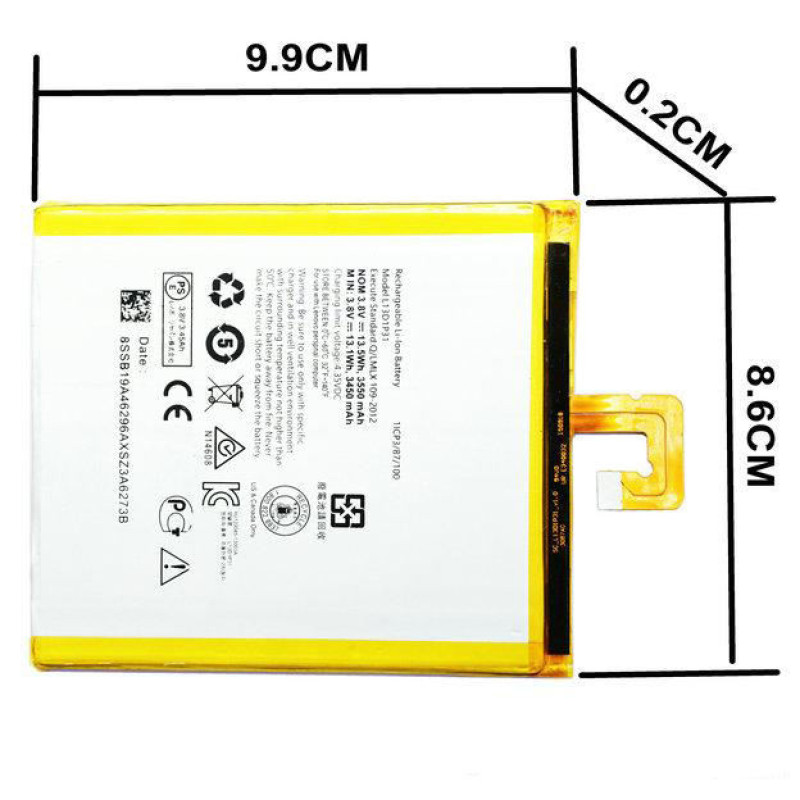 باتری تبلت مدل L13D1P31 با ظرفیت 3550 میلی آمپر مناسب برای تبلت لنوو Tab2 A7-30