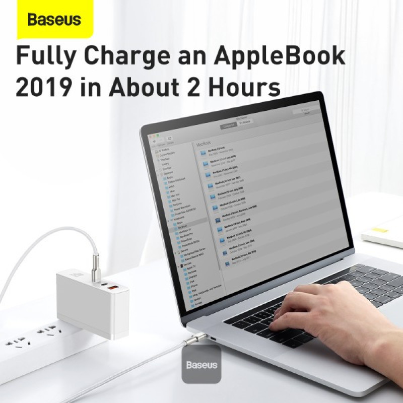 کابل تبدیل USB-C باسئوس مدل Cafule Series Metal Data Cable (100W) طول 1 متر