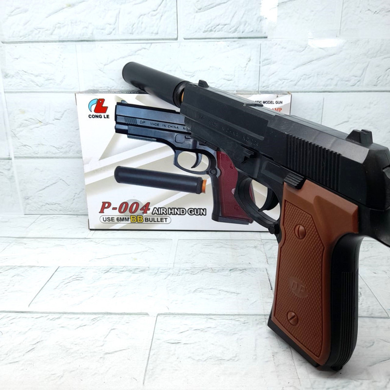 ست تفنگ بازی مدل صدا خفه کن دار کد P004