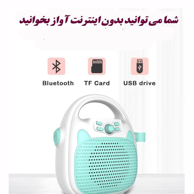اسپیکر بلوتوثی قابل حمل مدل 449 به همراه میکروفون