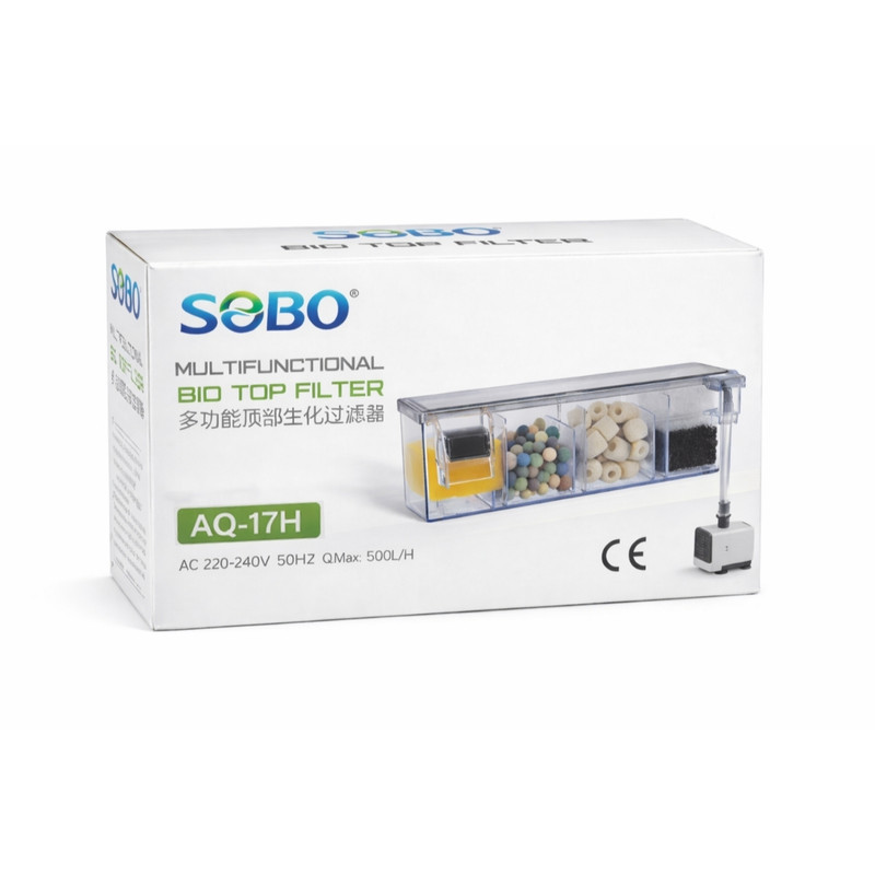 بیو تاپ فیلتر آکواریوم سوبو مدل AQ-17H