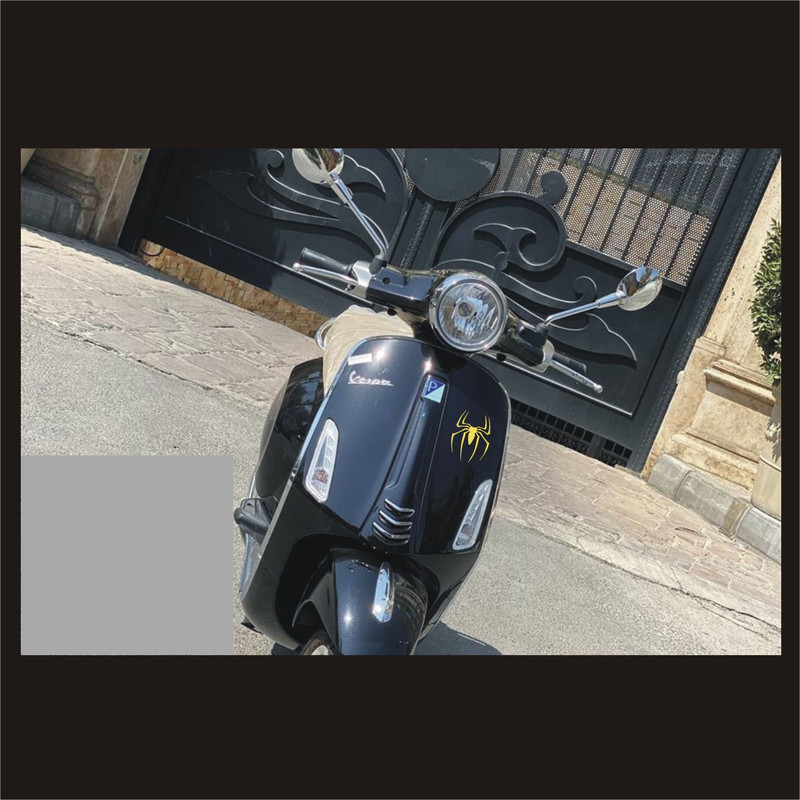 برچسب بدنه موتورسیکلت لیزارد مدل فانتزی طرح spider2 کد LZD-802