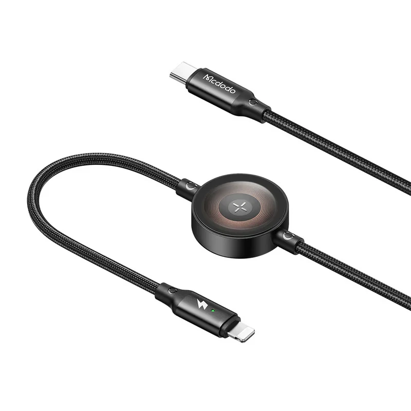 کابل شارژ USB-C به لایتنینگ و اپل واچ مک دودو مدل ca-5680 طول 1.5 متر