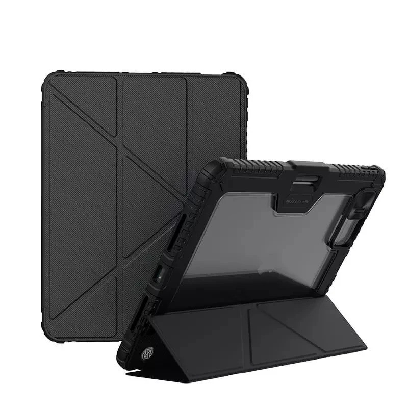 کیف کلاسوری نیلکین مدل Bumper Pro Leather Multi-Angle Folding مناسب برای تبلت اپل iPad Pro 11 2025  Pro 11 2024