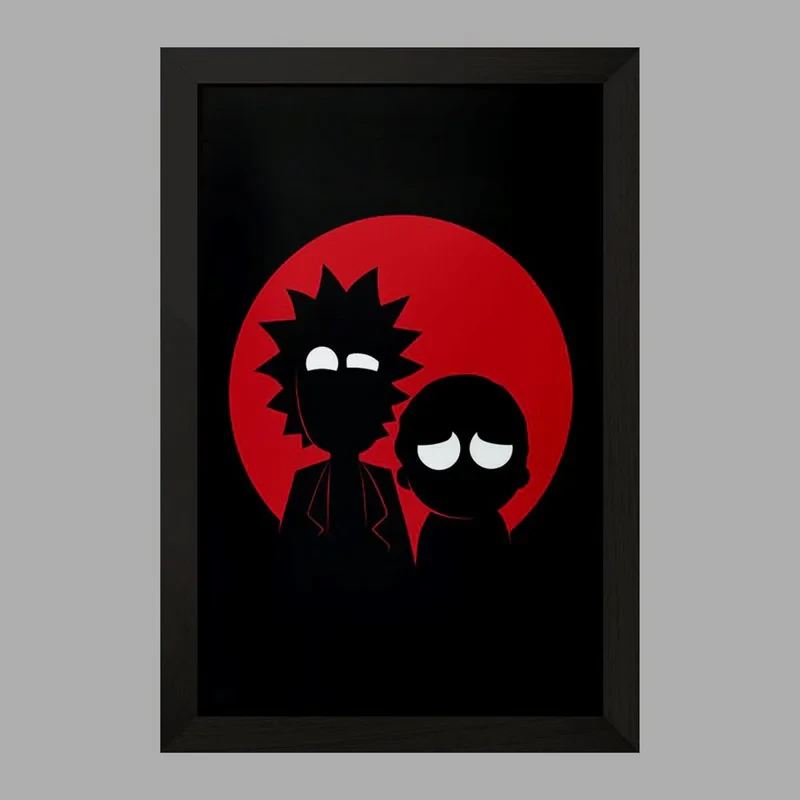 تابلو خندالو مدل ریک و مورتی Rick and Morty  کد 3210