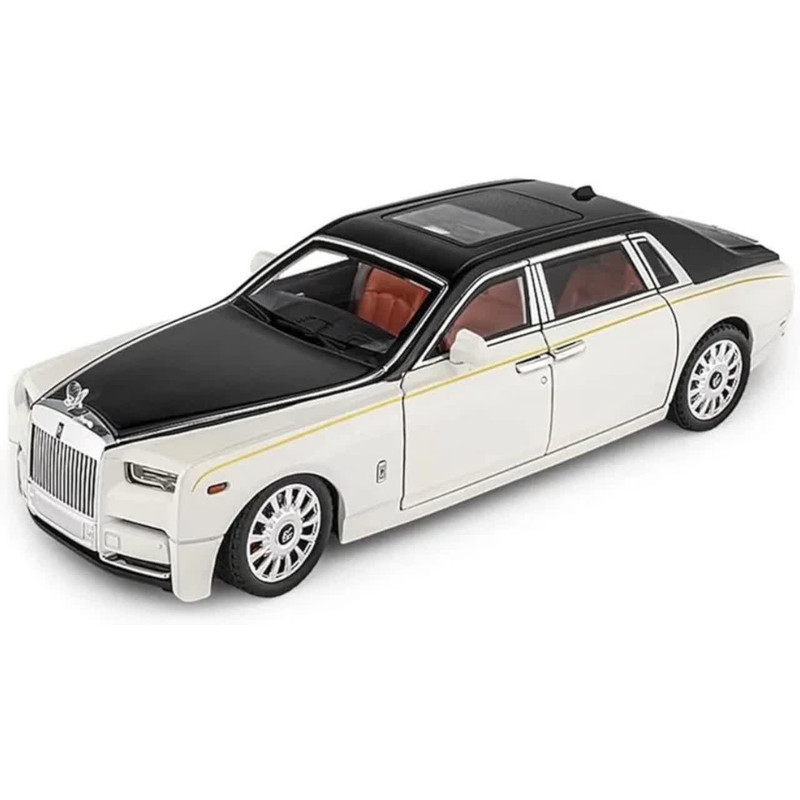 ماکت ماشین بازی ناب سل مدل رولزرویس سقف کهکشانی فلزی موزیکال کد  Rolls-Royce scale 1:18