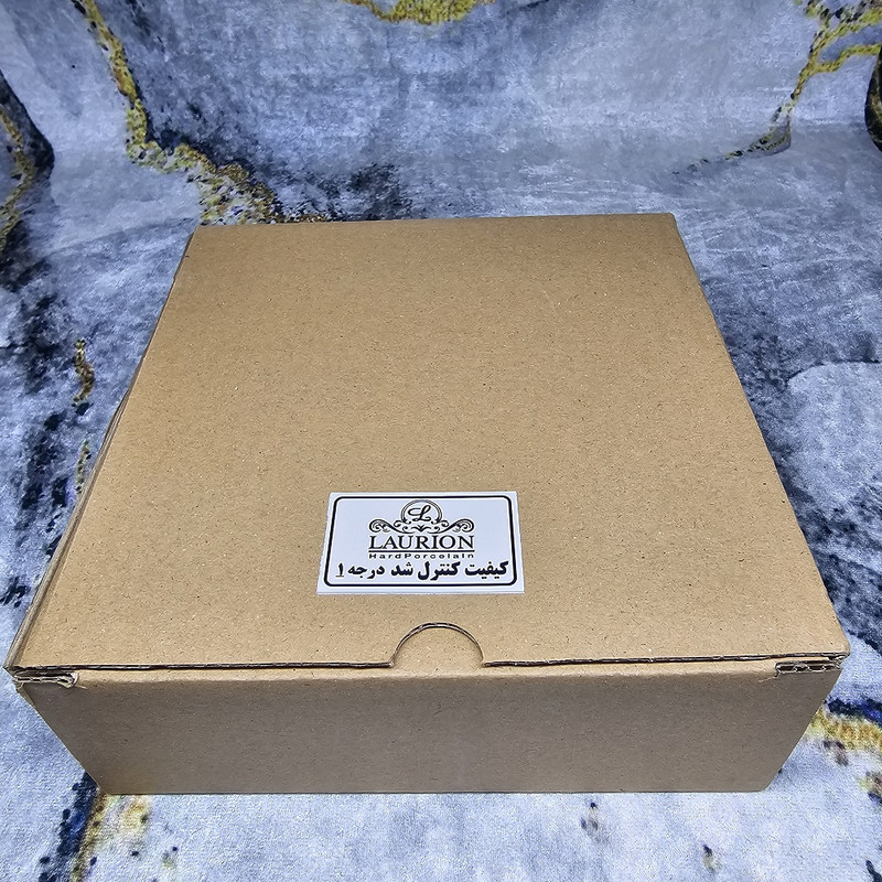 پیش دستی میوه خوری مدل تخت 21 خط طلا کد 360014 مجموعه 6 عددی