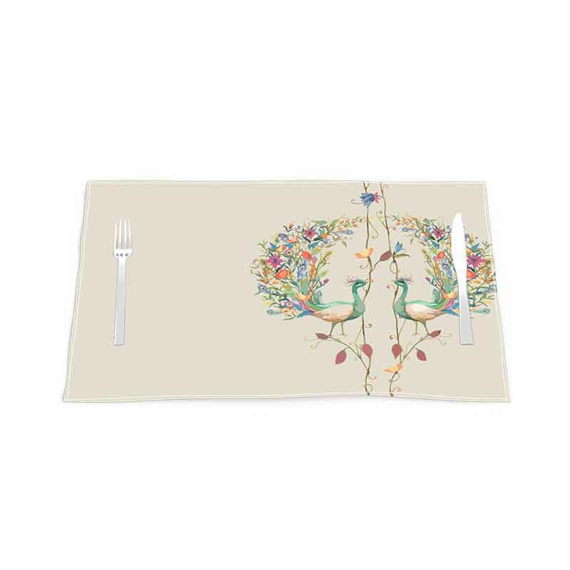 زیربشقابی مدل طاووس کد F3ZI1047 مجموعه 4 عددی
