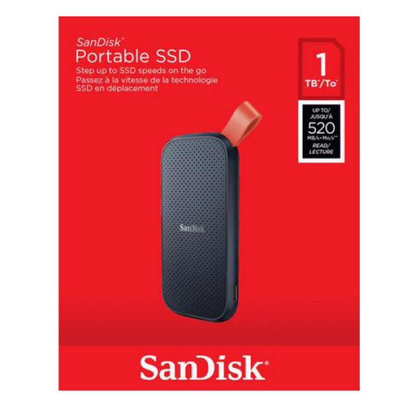 اس اس دی اکسترنال سن دیسک مدل PORTABLE E30 ظرفیت 1 ترابایت رابط USB 3.2 Gen2