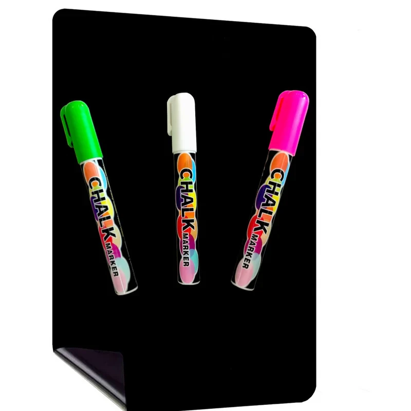 تخته وایت برد مدل انعطاف پذیر مغناطیسی سایز 43x28 سانتی متر به همراه ماژیک بسته 3 عددی