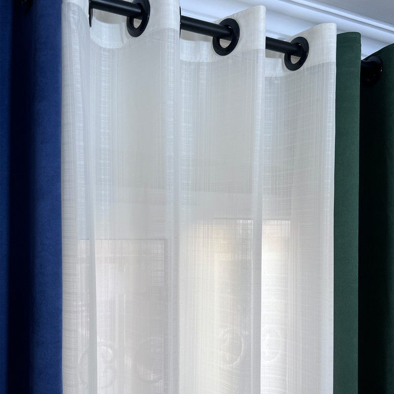 پرده مدل پانچ حریر شانتون سایز 280x150 سانتی‌متر