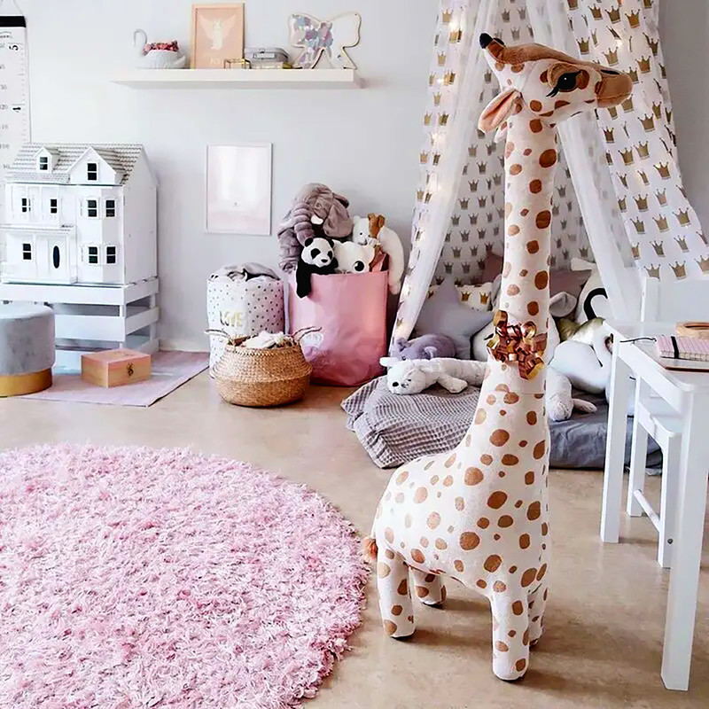 عروسک طرح زرافه کد NT139 ارتفاع 40 سانتی‌متر